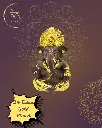 24-Carat Gold Plated Brown Ganpati, Poly Resin, 3.5x2 Inches, 3-Year Warranty