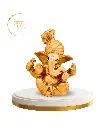Bronze Pagdi Ganpati, Poly Resin, 3.5x2 Inches, 3-Year Warranty