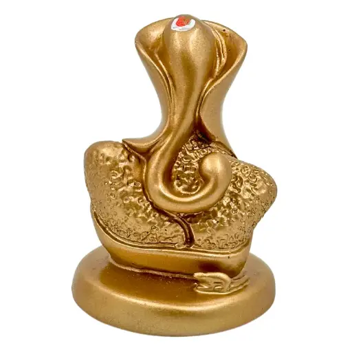 Rose Bronze Ganpati, Poly Resin, 3.5x2 Inches, 3-Year Warranty